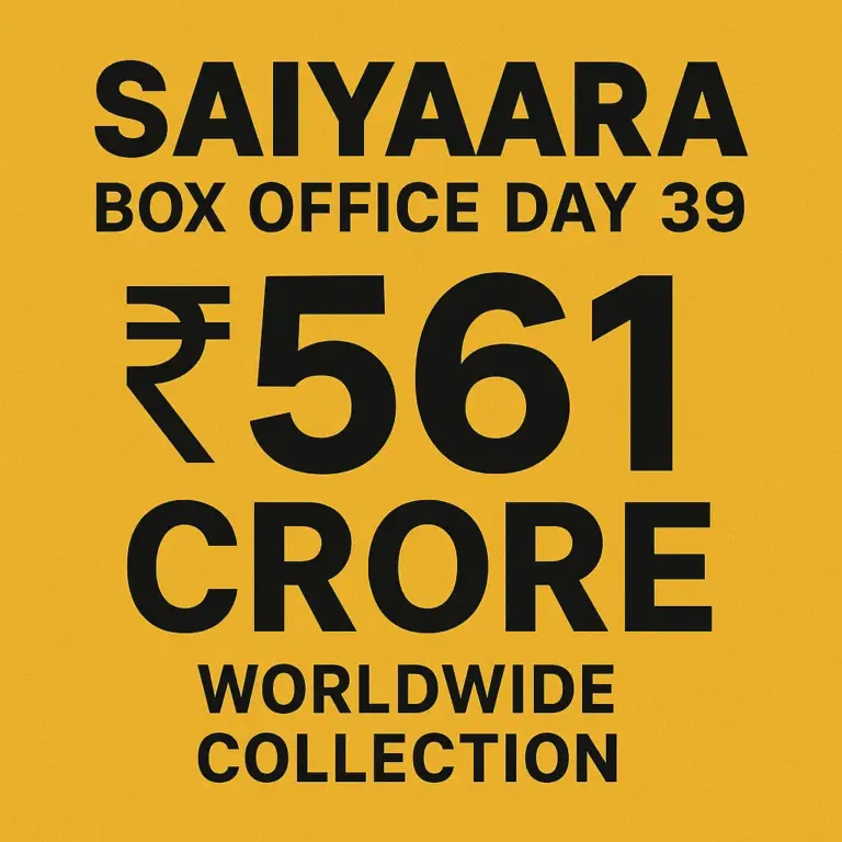 Saiyaara Box Office Day 39: A New Benchmark in Bollywood